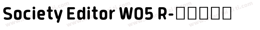 Society Editor W05 R字体转换